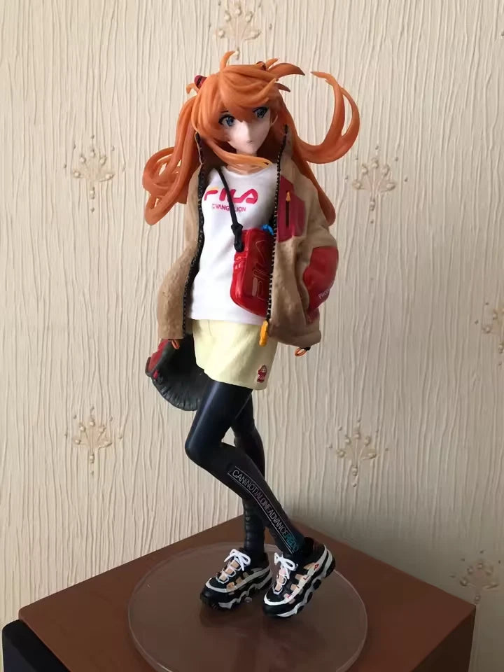 Asuka Sohryu Radio Eva Neon Genesis Evangelion Anime Figure Model PVC 9" [No Box]