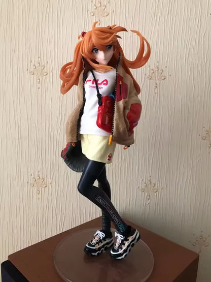 Asuka Sohryu Radio Eva Neon Genesis Evangelion Anime Figure Model PVC 9" [No Box]