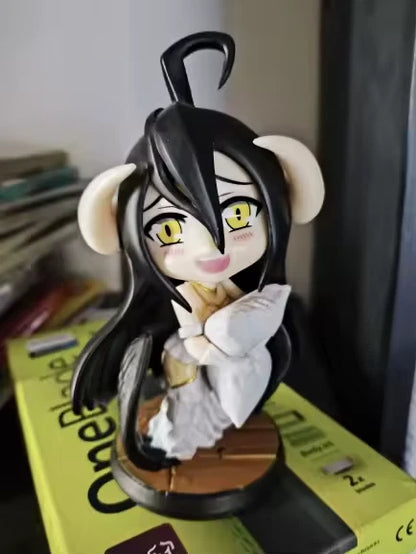 Albedo OVERLORD Anime Kawaii Chibi Desktop Figurine Girl PVC 4.2 in [No Box]