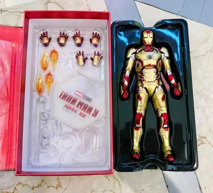 Iron Man Mark 42 Marvel Adjustable Classic Action Figure Model PVC 6" [Boxed]