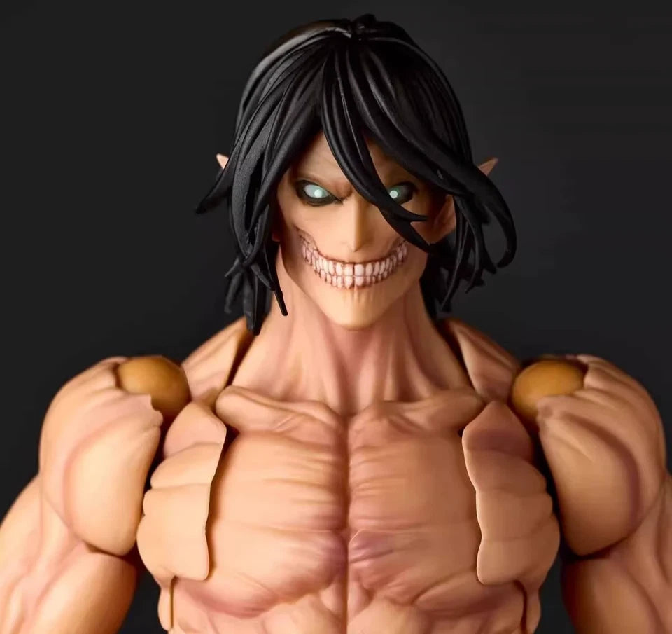 Eren Attack on Titan Form AoT Adjustable Action Anime Figure PVC 5.9 in [Boxed]
