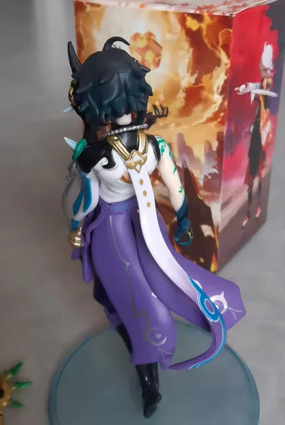 Xiao Vigilant Yaksha Genshin Impact Anime Figure Model Statue PVC 7" [Boxed]