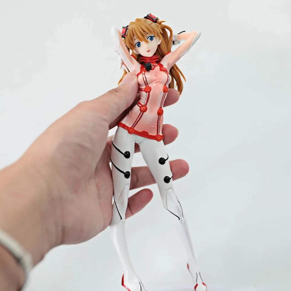 Asuka Sohryu Lab Suit Rebuild of Evangelion Cute Anime Figure Model PVC 8" [Boxed]