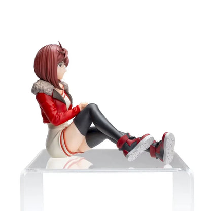 Momo Ayase Sitting Dandadan Anime Collectible Kawaii Figure PVC 3.3" [No Box]
