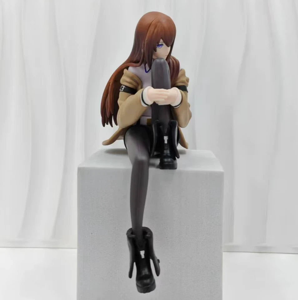 Kurisu Makise Sitting Steins;Gate Kawaii Anime Figure Model Statue PVC 6" [Boxed]