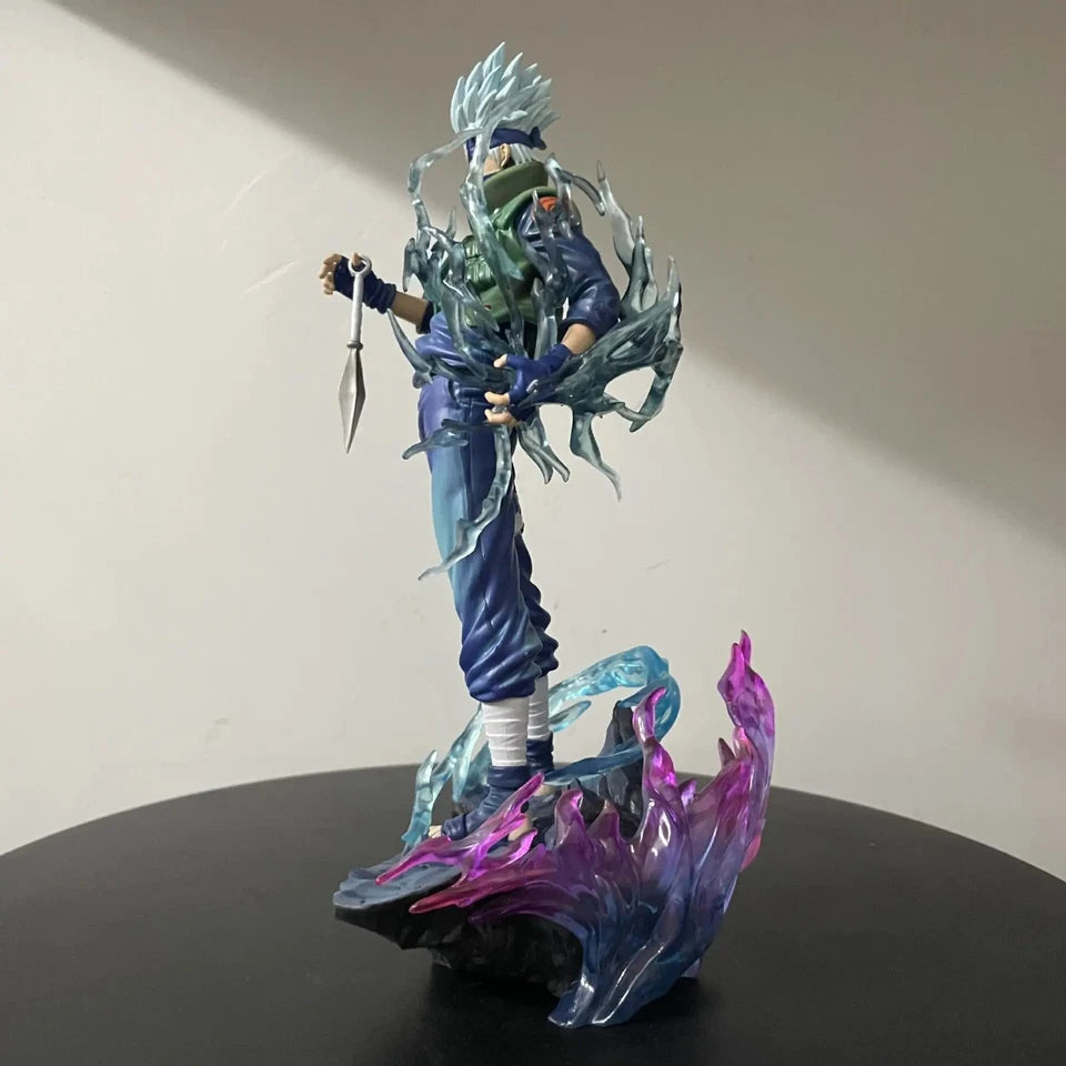 Kakashi Hatake Chidori Naruto Shippuden Anime Figure Model Statue PVC 9" [Boxed]