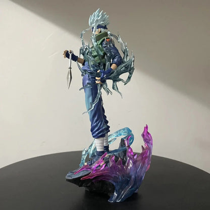 Kakashi Hatake Chidori Naruto Shippuden Anime Figure Model Statue PVC 9" [Boxed]