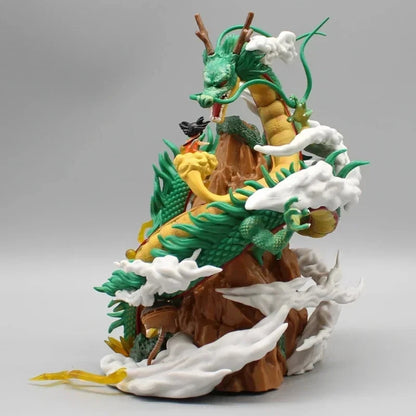 Childhood Goku & Shenron Dragon Ball Anime Figure Model Statue PVC 8.5" [No Box]