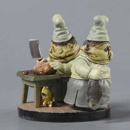 The Twin Chefs Nightmares Horror Game Iconic Figure Statue Model PVC 3" [Boxed]