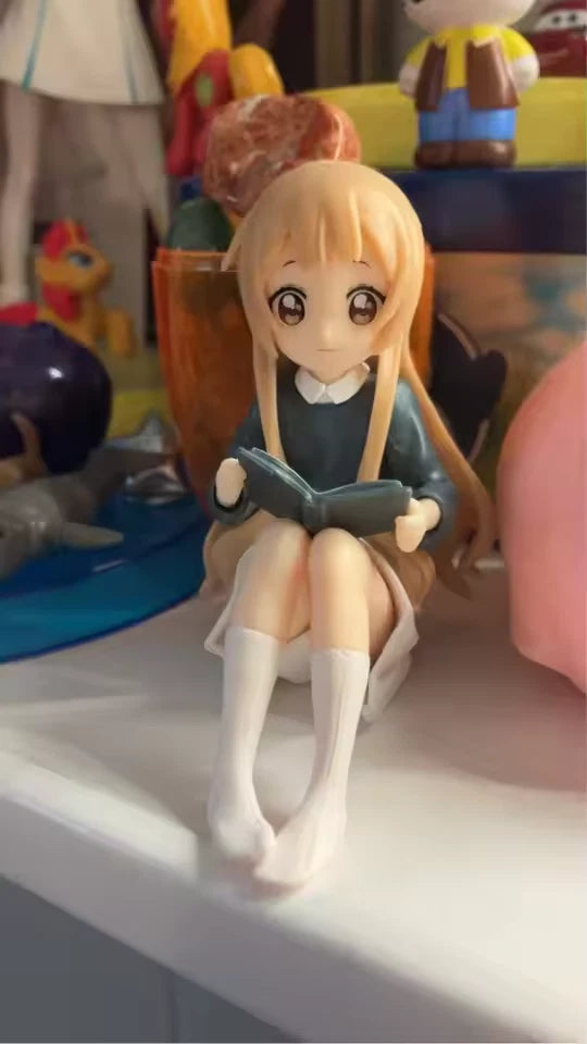 Hanako‌ Omuro Reading YuruYuri Kawaii Desktop Anime Figure Model PVC 3" [No Box]