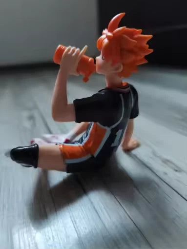 Shoyo Hinata Drinking Water Haikyu!! Classic Anime Figure Model PVC 4" [Boxed]