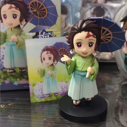 Tanjiro, Nezuko, Muichiro, Zenitsu, Mitsuri, Tengen Demon Slayer Collectible Anime Figure PVC 4.5" [Boxed]