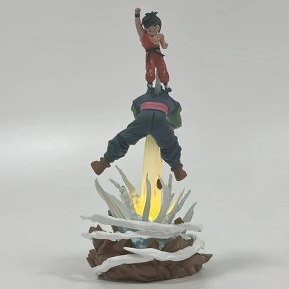 Goku vs Piccolo Dragon Ball Anime Figure Model Statue PVC 8" [No Box : Light-Up]