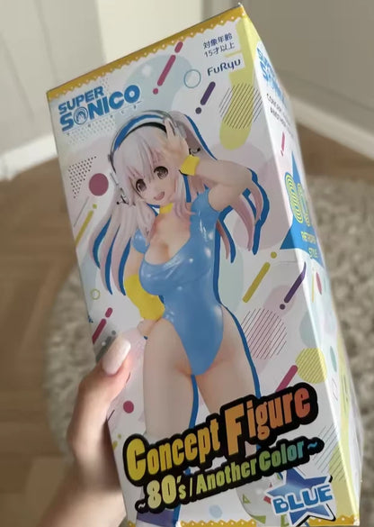 Super Sonico Zumba Outfit Nitroplus Kawaii Anime Figure PVC 7" [Boxed] *Adult Collectible*