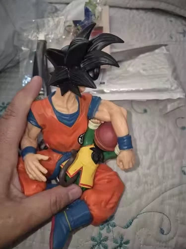 Goku & Kid Gohan Dragon Ball Z Collectible Anime Figure Model PVC 4" [No Box]