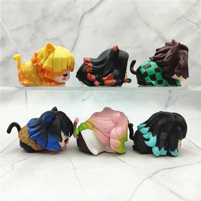 Tanjiro Napping Demon Slayer Anime Miniature Toys PVC 2.3" [No Box w/ Full Set]