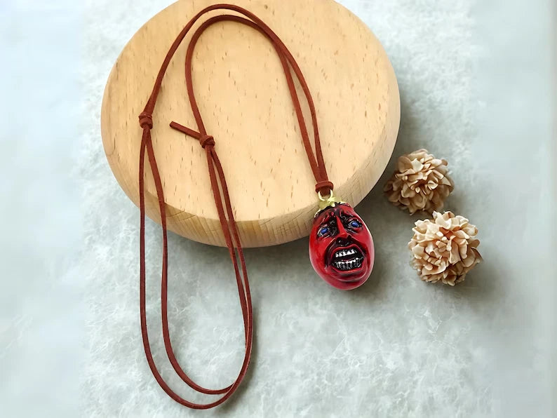 Behelit Egg of the King Berserk Anime Cosplay Necklace PVC/Resin 2 in