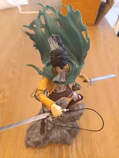 Levi Ackerman Battle Damage Ver. Attack on Titan AoT Anime Figure PVC 13.7" [Boxed]