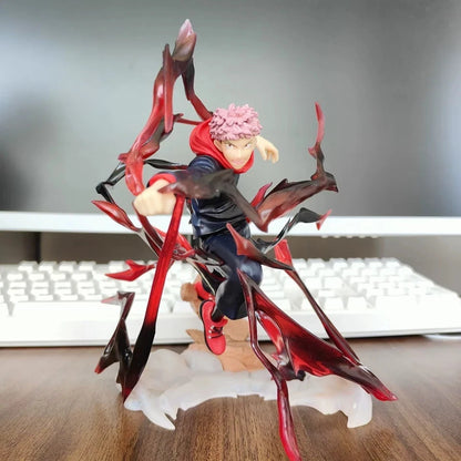 Yuji Itadori Piercing Blood Jujutsu Kaisen Anime Figure Model Statue PVC 7" [Boxed]