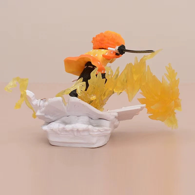 Zenitsu 7th Form Thunder Breathing Demon Slayer Chibi Anime Figurine PVC 3" [No Box]