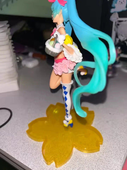 Hatsune Miku Easter Bunny Project DIVA Vocaloid Anime Figure PVC 9" [No Box]