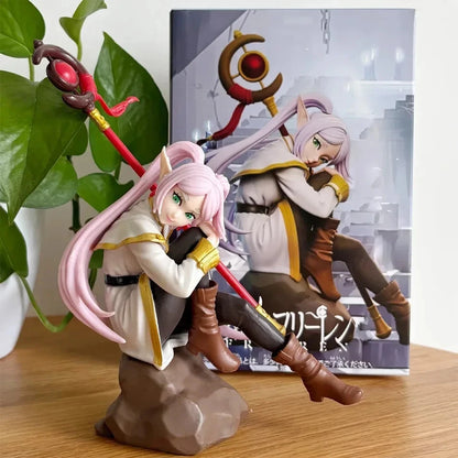 Frieren Sitting Frieren: Beyond Journey's End Anime Figure Model PVC 5.4" [Boxed]