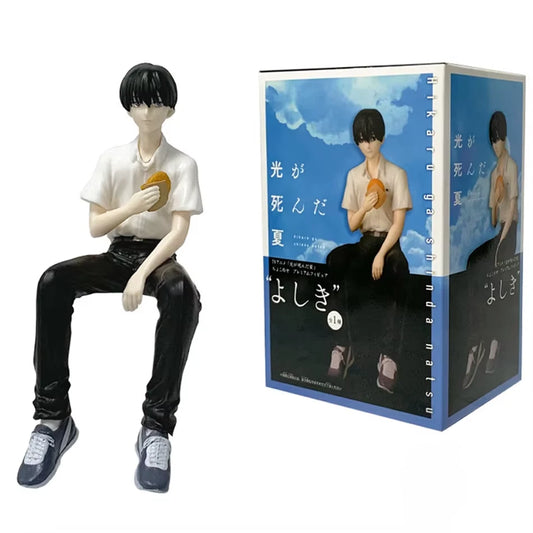 Tsujinaka & Hikaru Sitting The Summer Hikaru Died Desktop Anime Figure Model PVC 5" [Boxed]