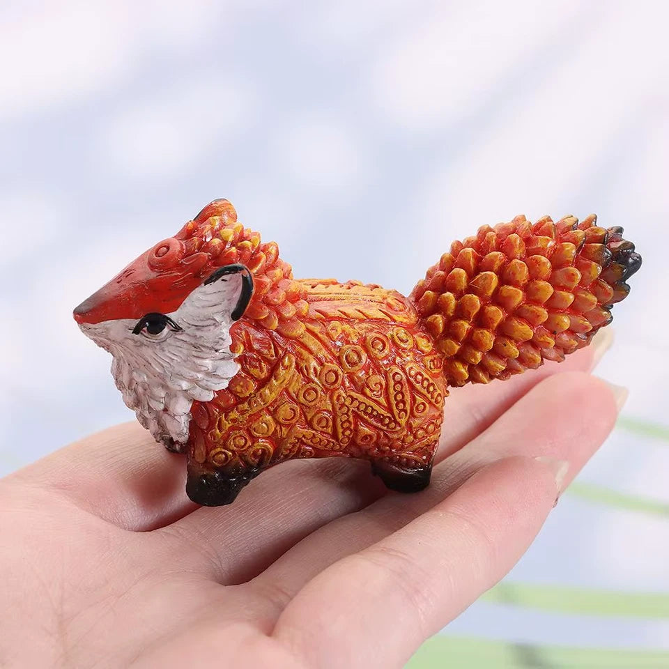 Amatsu Fox Chaste☆Chase! Ornament Home Decor Cute Statue Resin PVC 1.5" [No Box]