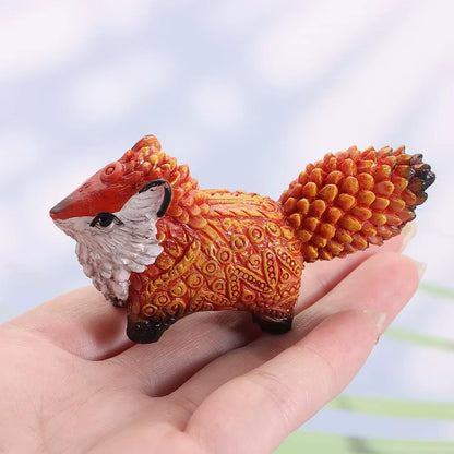 Amatsu Fox Chaste☆Chase! Ornament Home Decor Cute Statue Resin PVC 1.5" [No Box]