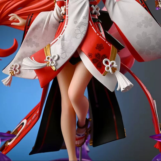 Yae Miko Cheongsam Katsune Genshin Impact RPG Kawaii Figure PVC 8.8" [Boxed]