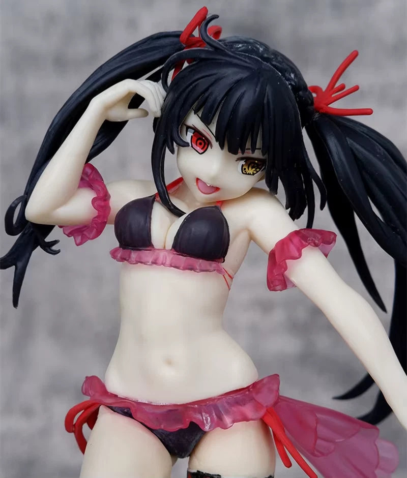 Kurumi Tokisaki Swimsuit Date A Live Anime Kawaii Waifu Figure PVC 7.8" [No Box]