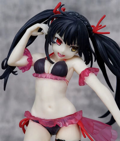 Kurumi Tokisaki Swimsuit Date A Live Anime Kawaii Waifu Figure PVC 7.8" [No Box]