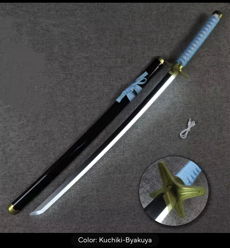 Led Luminous Bleach Katana Ichigo Rukia Sword Cosplay Light up 41"