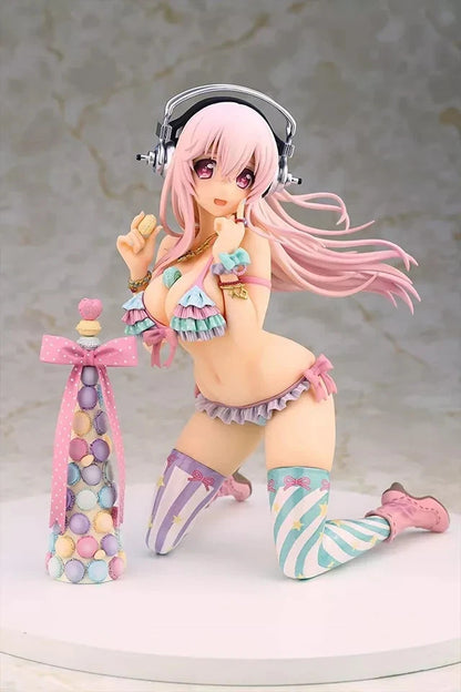 Super Sonico Macaron Tower SoniAni Anime Kawaii Figure PVC 6" [No Box] *Adult Collectible*