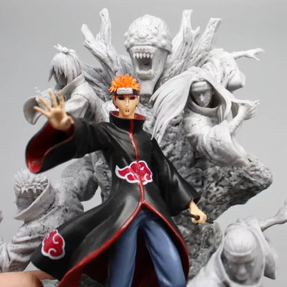 Pain Akatsuki Demonic Statue Naruto Collectible Fine-Detailed Anime Figure PVC 9" [Boxed]