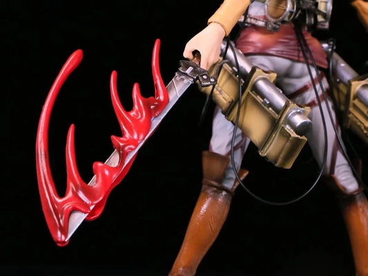 Mikasa Ackerman Battle Damage Ver. Attack on Titan AoT Anime Figure PVC 13.7" [Boxed]