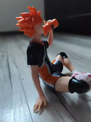 Shoyo Hinata Drinking Water Haikyu!! Classic Anime Figure Model PVC 4" [Boxed]