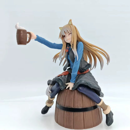 Holo The Wise Cheers Spice and Wolf Kawaii Premium Anime Figure PVC 6.7" [Boxed]