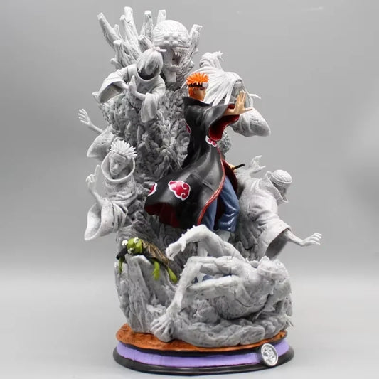 Pain Akatsuki Demonic Statue Naruto Collectible Fine-Detailed Anime Figure PVC 9" [Boxed]