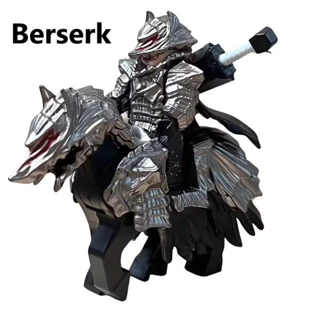 Guts Berserker Armor Berserk Anime Building Blocks Collectible PVC 1.7" [No Box]