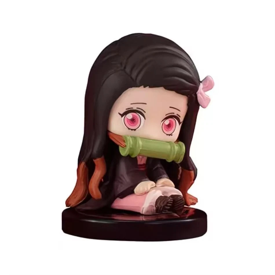 Hashira Tanjiro Inosuke Demon Slayer Anime Figurines PVC 2" [No Box : 5 pc Set]