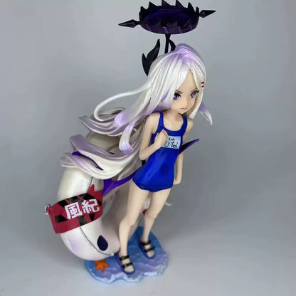 Sorasaki Hina Swimsuit Blue Archive RPG Kawaii Petite Figure PVC 8.3" [Boxed]