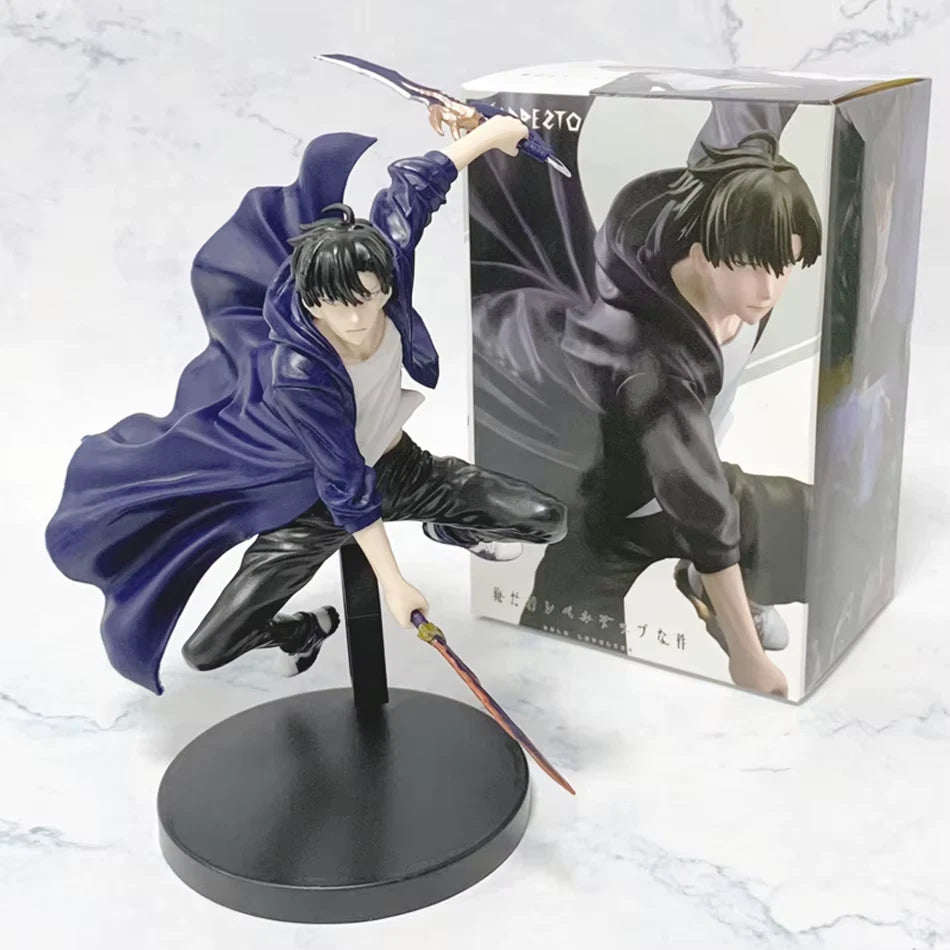 Sung Jin-woo Dual Wield Solo Leveling Collectible Anime Figure PVC 7" [Boxed]