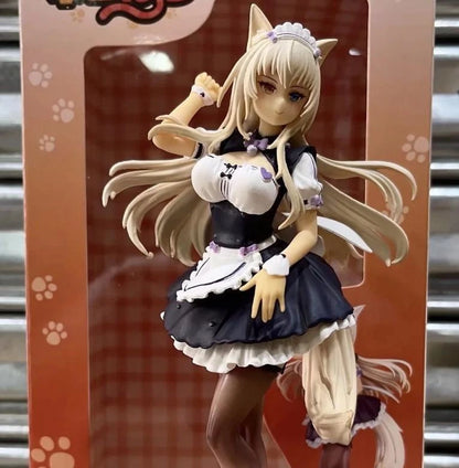 Coconut Elegant Maid Nekopara Anime Kawaii Nekomimi Figure PVC 8" [Boxed] *Adult Collectible*