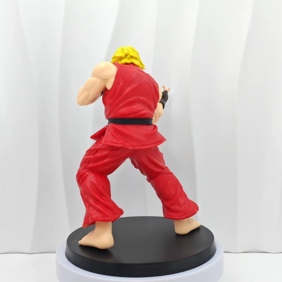 Ryu and Ken Street Fighter Classic Action Figure Model Statue PVC 4" [No Box]