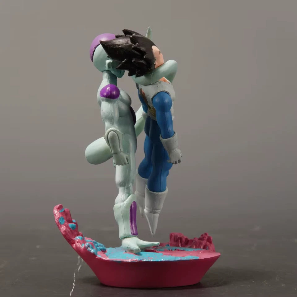 Frieza vs Vegeta Dragon Ball Z Rare Anime Figure Model Statue PVC 3.7" [No Box]