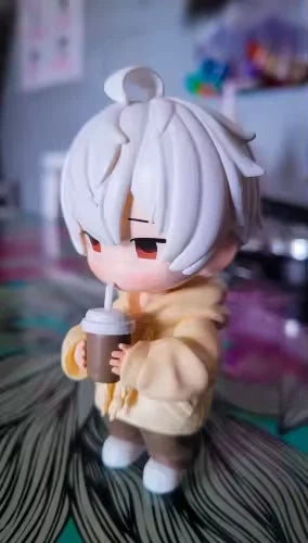 Kaneki Ken Milk Tea DuDu Tokyo Ghoul Anime Chibi Kawaii Figure PVC 3.6" [Boxed]