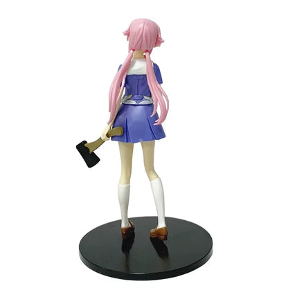 Yuno Gasai Wielding Axe Future Diary: Redial Anime Figure Model PVC 6.5" [Boxed]