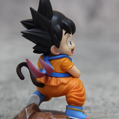 Young Goku & Puar Dragon Ball Z Anime Collectible Action Figurine PVC 4" [Boxed]
