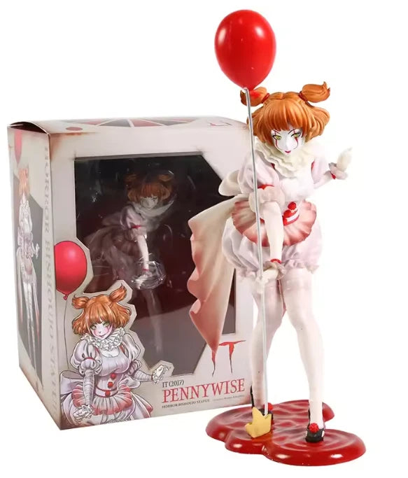Female Pennywise The Clown Collectible Scary Parody Horror Figure PVC 7" [Boxed]